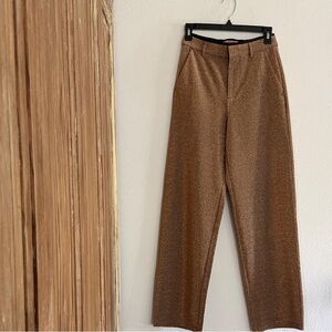 Scotch & Soda Rose Gold Glitter Trousers.